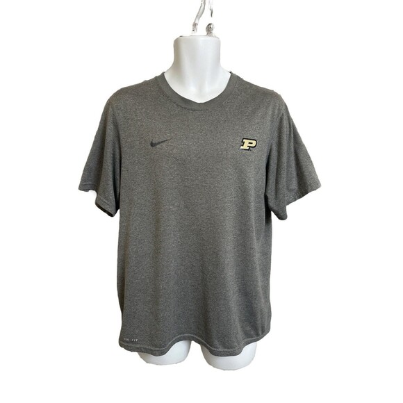 Nike Purdue Boilermakers Men's M Dri-Fit T-Shirt NCAA Short Sleeve Gray - Picture 1 of 6
